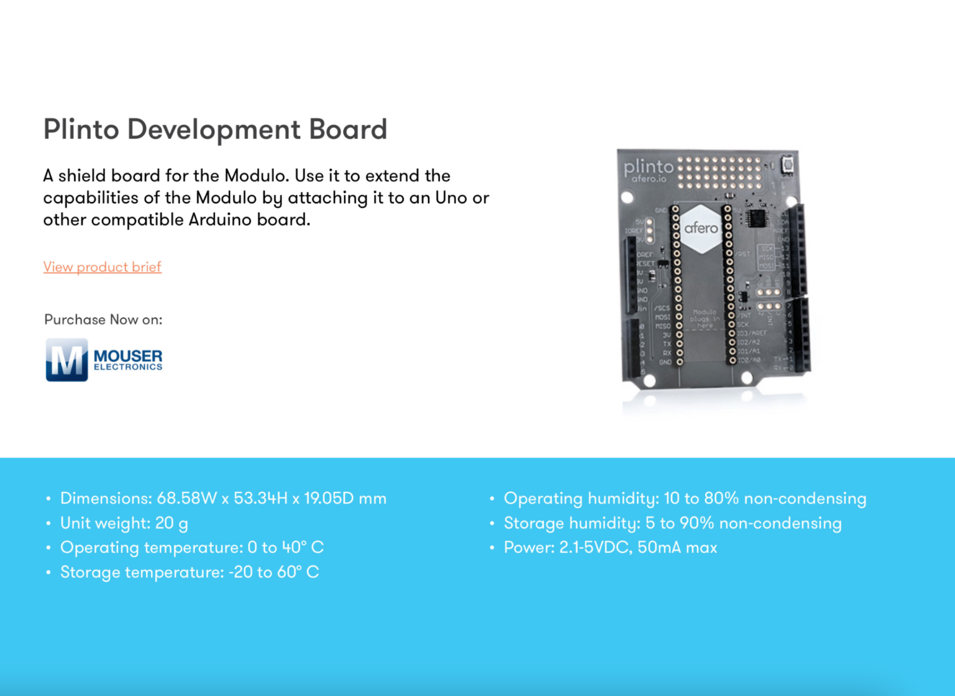 Plinto Development Board