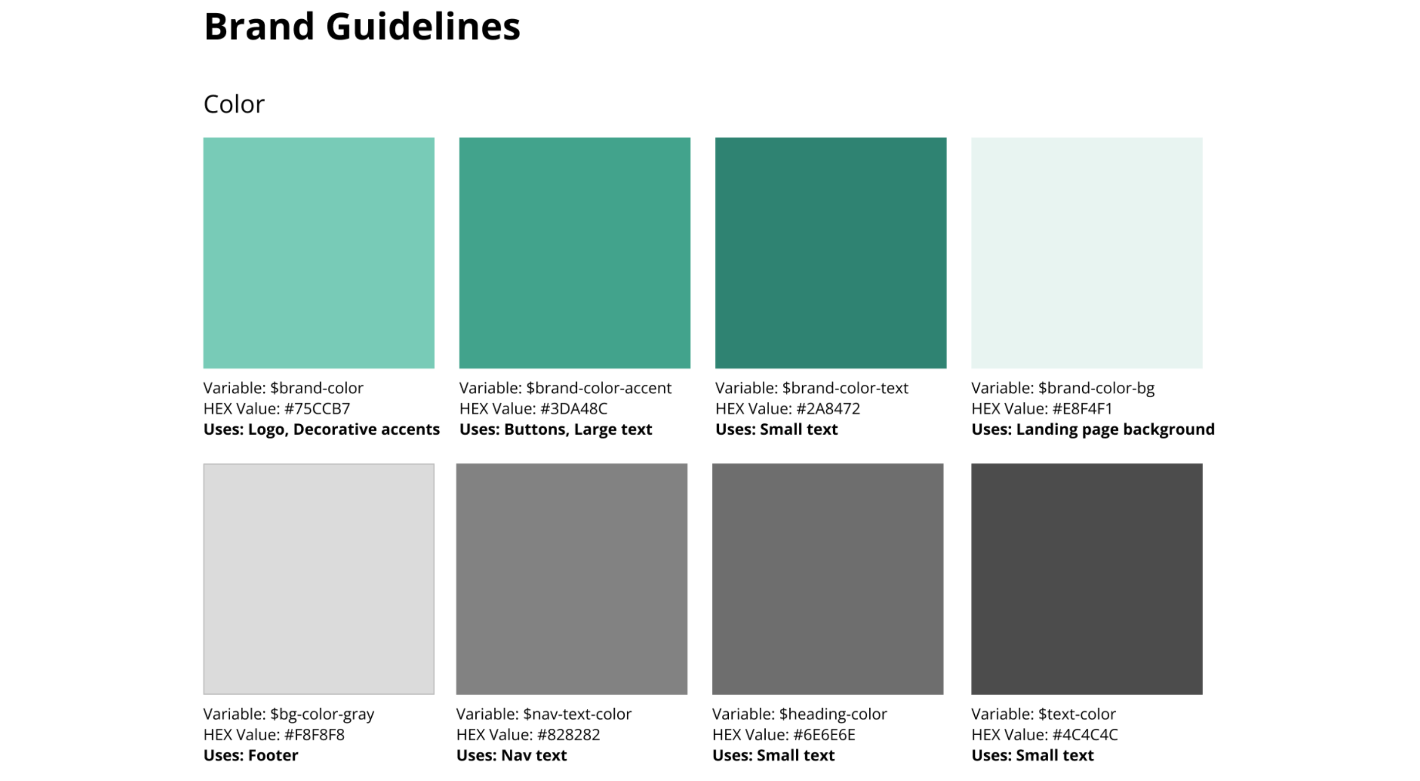 Brand Guidelines - Color